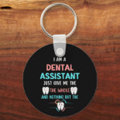 Porte-clés ASSISTANT DENTAIRE Drôle Drôle La dent entière (Recto)