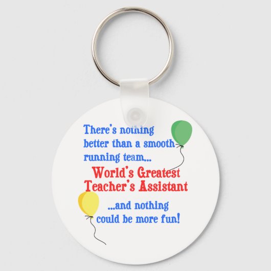 Porte-clés Assistant du plus grand enseignant (Recto)