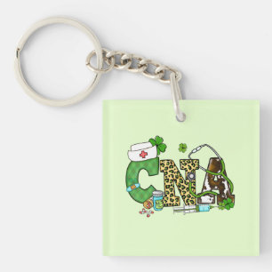 Porte-clés Assistant en soins infirmiers certifié St. Patrick