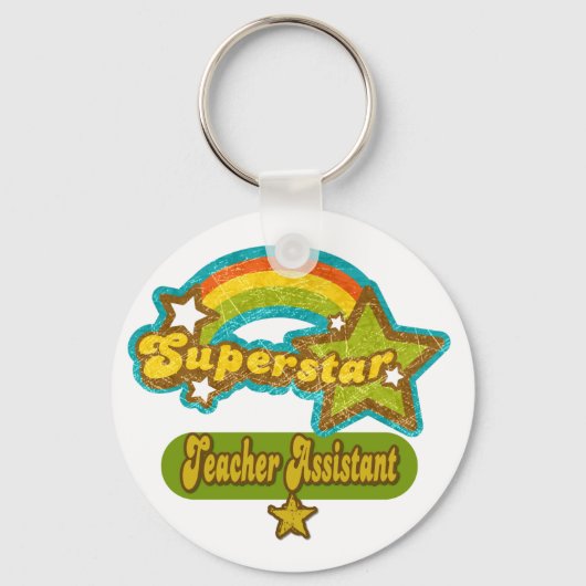 Porte-clés Assistant enseignant superstar (Recto)