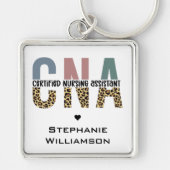 Porte-clés Assistant infirmier certifié CNA personnalisé (Devant)