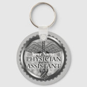 Porte-clés Assistant Médecin Argent (Recto)