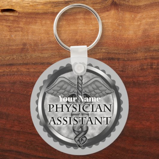 Porte-clés Assistant Médecin Argent (Recto)