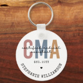 Porte-clés Assistant Médicale certifié CMA personnalisé (Recto)