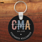 Porte-clés Assistant Médicale certifié CMA personnalisé (Recto)