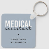 Porte-clés Assistant Médicale personnalisé | Cadeau de l'assi (Dos)