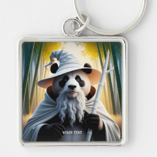 Porte-clés Assistant Vieux Panda Imaginaire