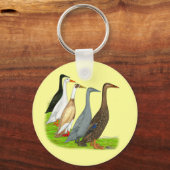 Porte-clés Assortiment de canard coureur (Recto)