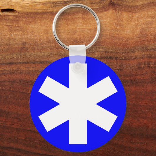 Porte-clés Asterisk - Bleu (Recto)