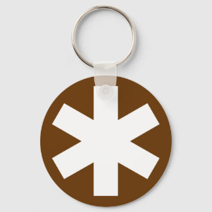 Porte-clés Asterisk - Brown