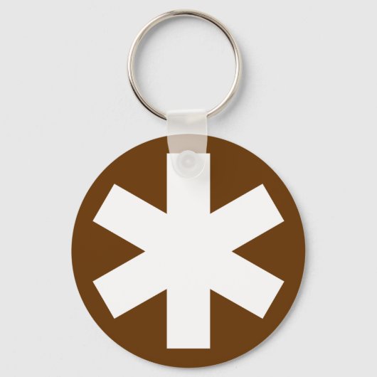 Porte-clés Asterisk - Brown (Recto)