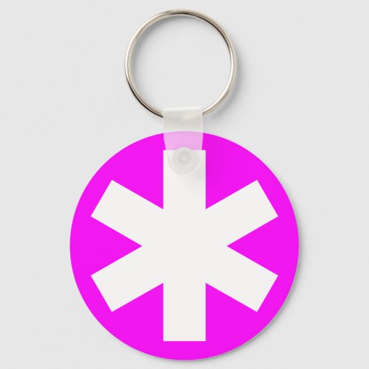 Porte-clés Asterisk - Magenta (Recto)