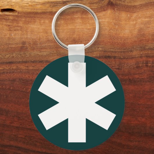 Porte-clés Asterisk - Vert foncé (Recto)