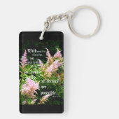 Porte-clés Astilbe avec Mark 10:27 (Dos)
