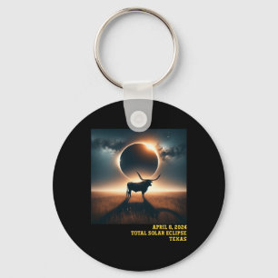 Porte-clés Astro commémoratif Texas Total Solar Eclipse 2024