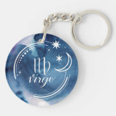 Porte-clés Astrologie de l'aquarelle - Virgo (Dos)