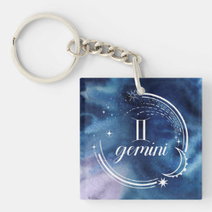 Porte-clés Astrologie des aquarelles - Gemini
