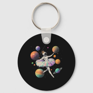 Porte-clés Astronaut Ballerina Danser Sur Les Planètes Spatia