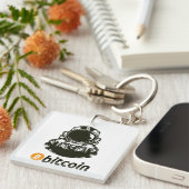 Porte-clés Astronaut BITCOIN-Crypto (Devant Droit)