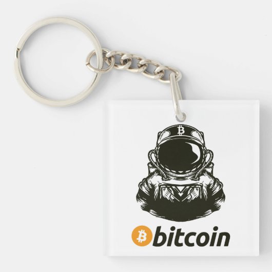 Porte-clés Astronaut BITCOIN-Crypto (Devant)