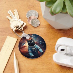 Porte-clés Astronaut de chat galactique