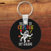 Porte-clés Astronaut Enfants Prêt À Explorer La 1ère Année (Recto)
