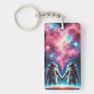 Porte-clés Astronaut Love Porte - clé cosmique - Design spati