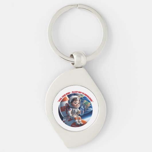 Porte-clés "Astronaut Rocket Ship Space Adventure Porte - clé (Devant)
