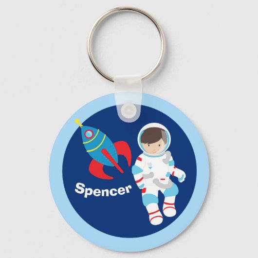 Porte-clés Astronaut Rockship Espace extra-atmosphérique Enfa (Recto)
