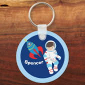 Porte-clés Astronaut Rockship Espace extra-atmosphérique Enfa (Recto)