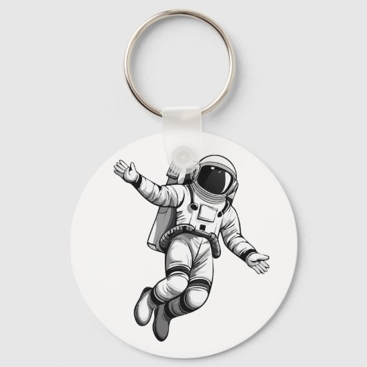 Porte-clés Astronaute dans l'espace (Recto)