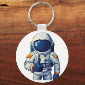 Porte-clés astronaute en combinaison spatiale faisant un pouc (Verso)