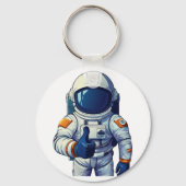 Porte-clés astronaute en combinaison spatiale faisant un pouc (Verso)