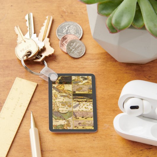 Porte-clés Astronomie Vintage, Étoiles de Constellations Anti (Bureau)