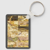 Porte-clés Astronomie Vintage, Étoiles de Constellations Anti (Verso)