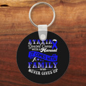 Porte-clés Ataxia Sensibilisation Famille Guerrier Soutien (Recto)