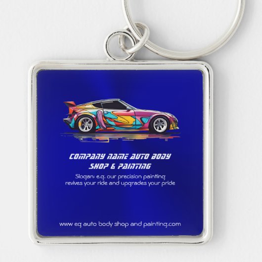 Porte-clés Atelier de carrosserie automatique et peinture de (Devant)