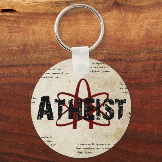 Porte-clés athée (Recto)