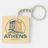 Porte-clés Athènes Grèce Acropole Parthénon (Dos)