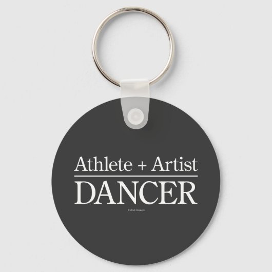 Porte-clés Athlète + Artiste = Danseuse (Recto)