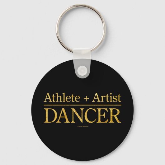 Porte-clés Athlète + Artiste = Danseuse (Recto)