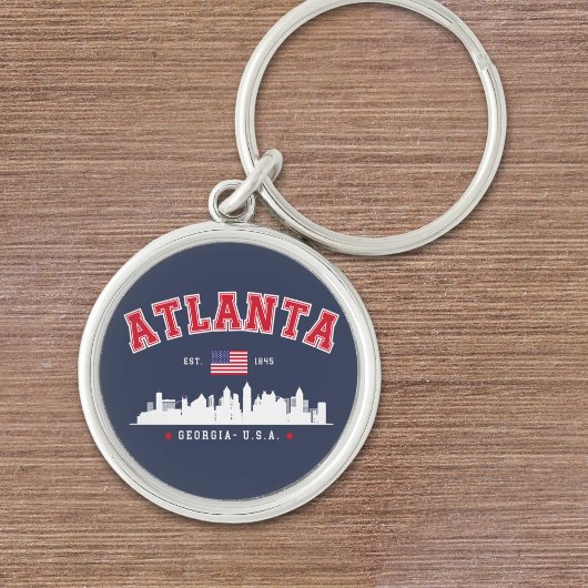 Porte-clés Atlanta Georgia Modern Skyline