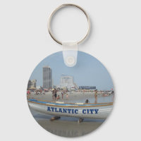 Atlantic City Beach Keychain
