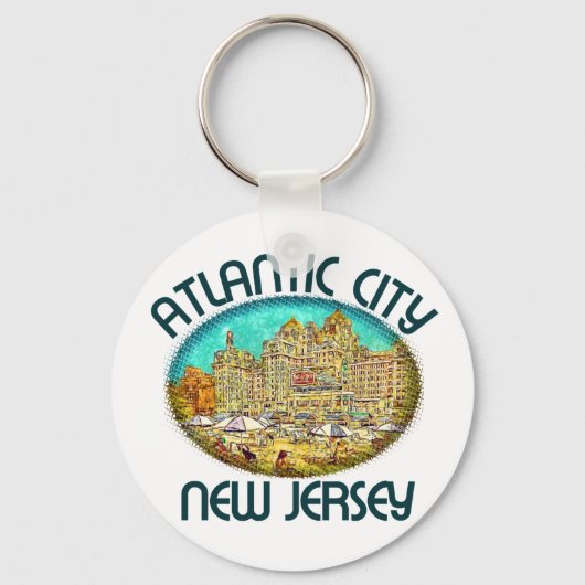 Porte-clés Atlantic City, New Jersey (Recto)