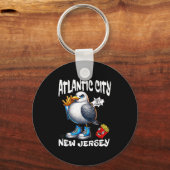 Porte-clés Atlantic City New Jersey Seagull French Fries Funn (Recto)
