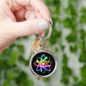 Porte-clés Atom brillant coloré (main)