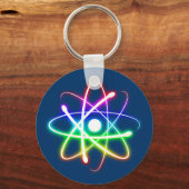 Porte-clés Atom brillant coloré (Recto)