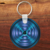 Porte-clés atome de rotation bleu (Recto)