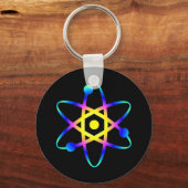 Porte-clés atome de science (Recto)