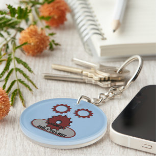 Porte-clés Attache-clé en acrylique motivant avec citation po